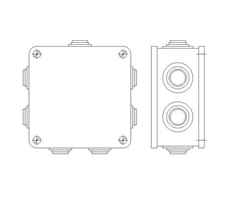 junction box cad|junction box cad symbol.